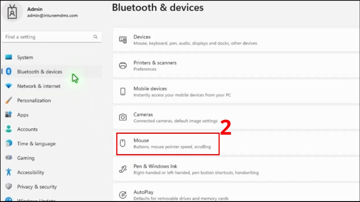 Sửa lỗi cuộn chuột bị ngược trên Win 11 bước 2