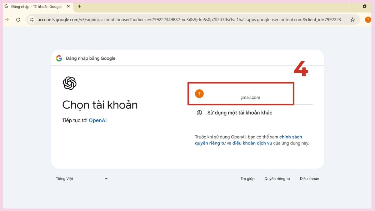 Cách đăng nhập ChatGPT trên máy tính bước 4
