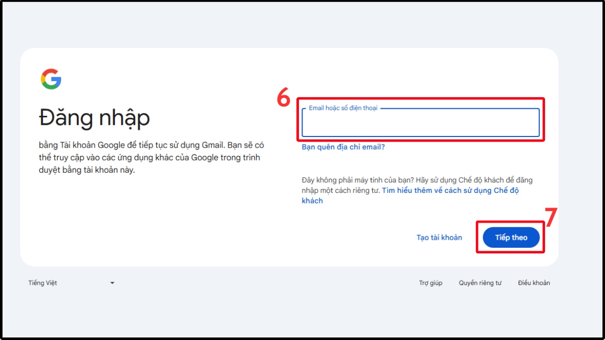 Cách đăng nhập Gmail trên máy tính - Đăng nhập nhiều tài khoản bước 4