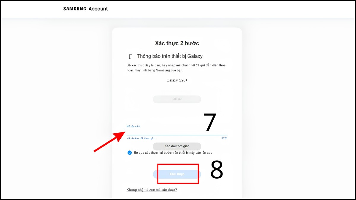Đăng nhập Samsung Cloud trên máy tính bước 5