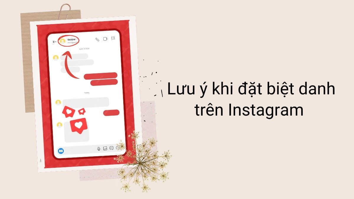 Lưu ý khi đặt biệt danh trên Instagram