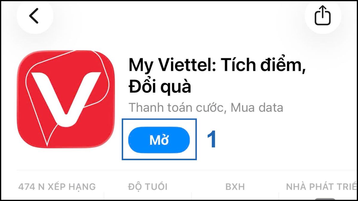 Cách cập nhật đầu số Viettel bước 1