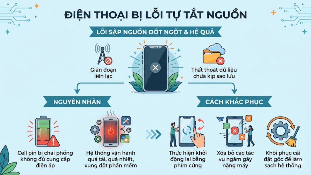 Điện thoại bị lỗi tự tắt nguồn