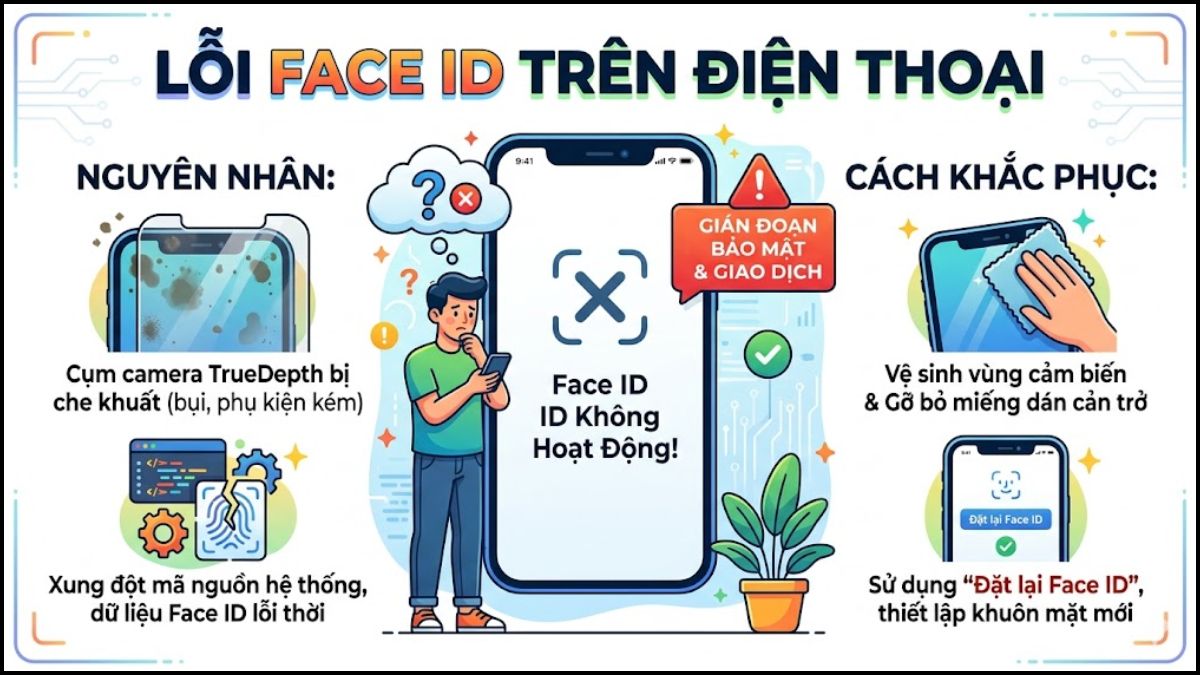 Điện thoại bị lỗi Face ID