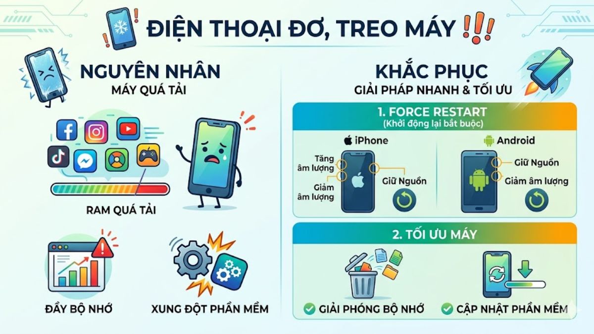 Điện thoại bị lỗi đơ máy