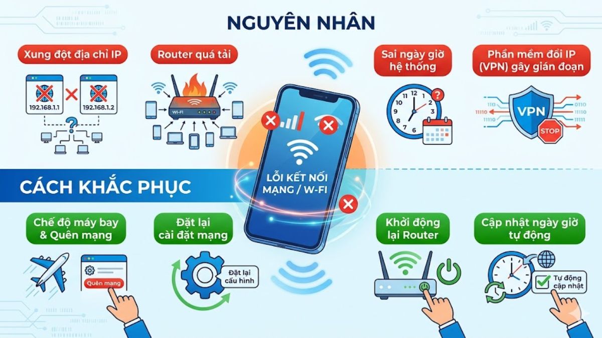Điện thoại bị lỗi kết nối