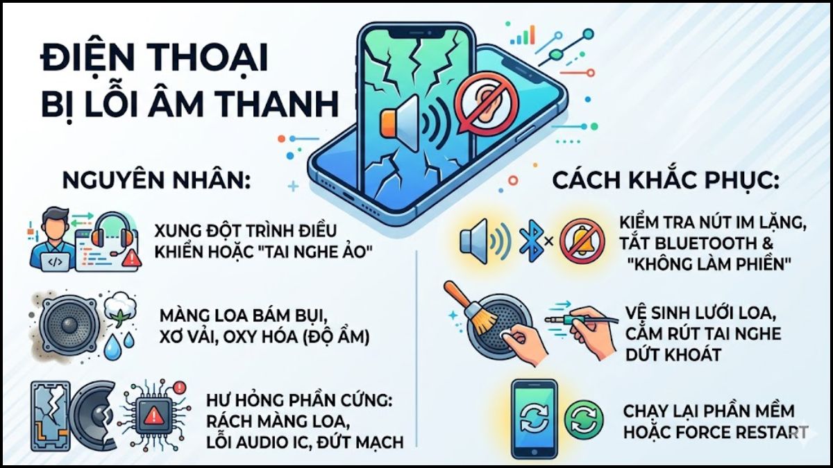 Điện thoại bị lỗi âm thanh