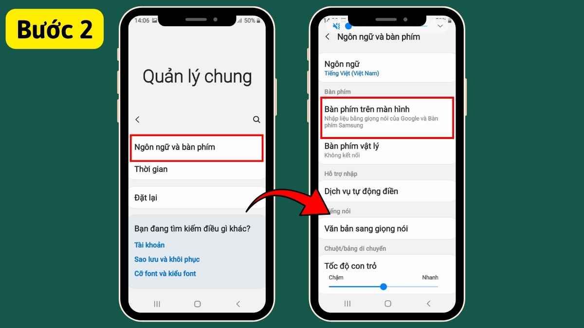 Cách sửa lỗi điện thoại không hiển thị bàn phím - Khởi động lại bàn phím bước 2
