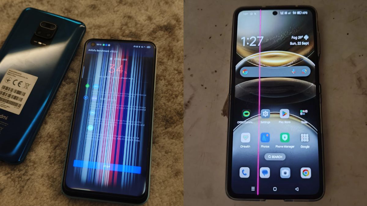 Nguyên nhân điện thoại OPPO bị nhiễu màn hình - Cáp màn hình lỏng