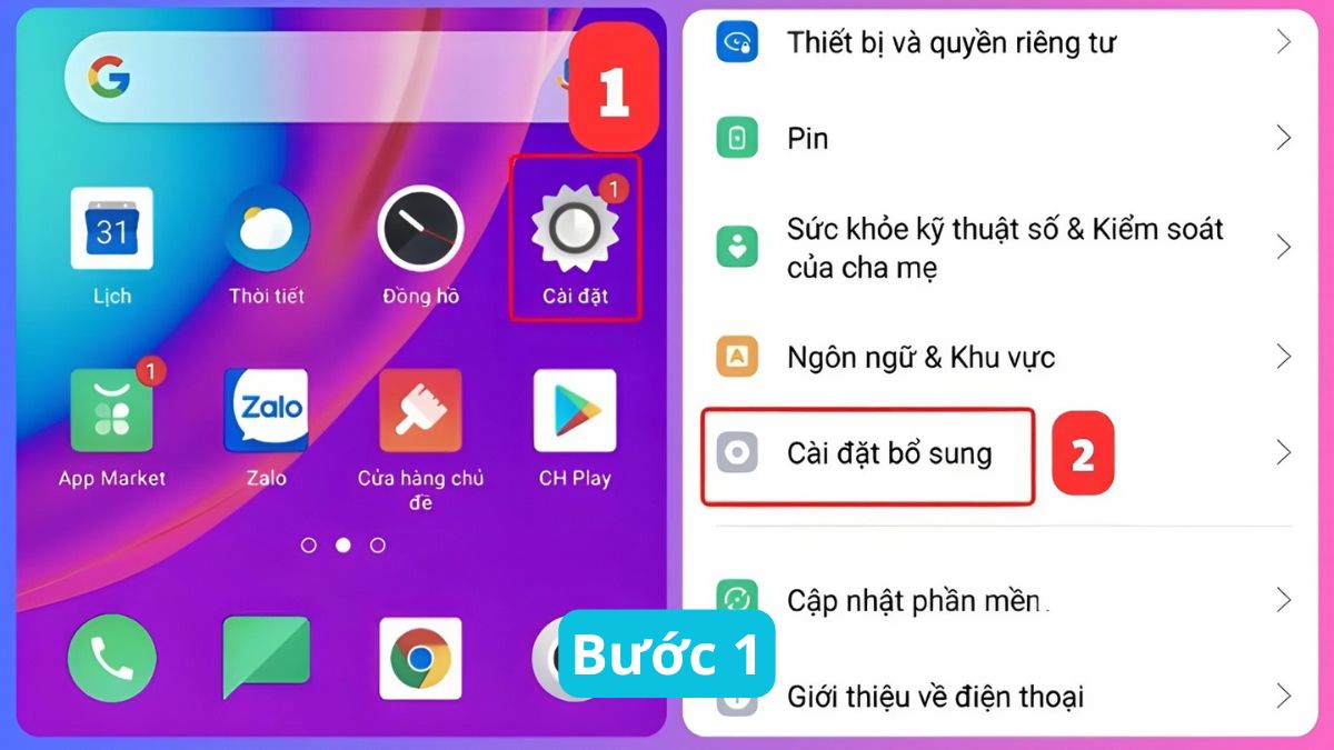 Sửa lỗi điện thoại OPPO bị nhiễu màn hình - Khôi phục cài đặt gốc bước 1