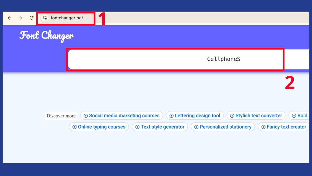 Cách đổi font chữ trên Facebook trong bình luận bước 1, 2