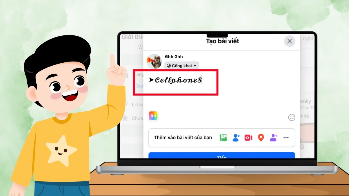 Mẹo đổi font chữ trên Facebook độc lạ, ấn tượng