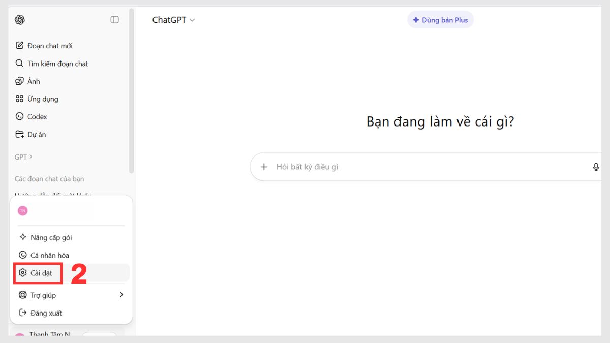 Đổi mật khẩu ChatGPT và xác thực 2 yếu tố bước 2