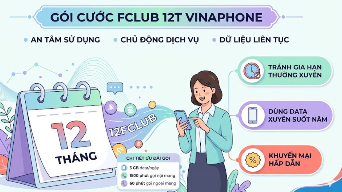 Gói FCLUB VinaPhone 12T