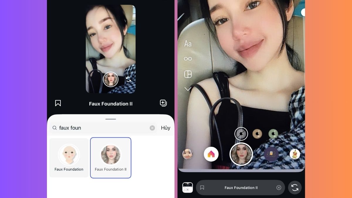 Filter đẹp trên Instagram có son được nhiều bạn nữ yêu thích 
