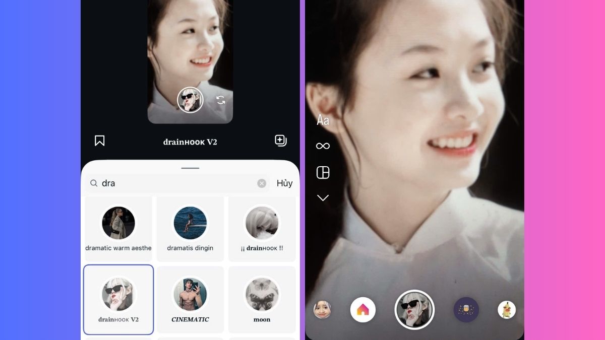 Filter đẹp trên Instagram có son ấn tượng 
