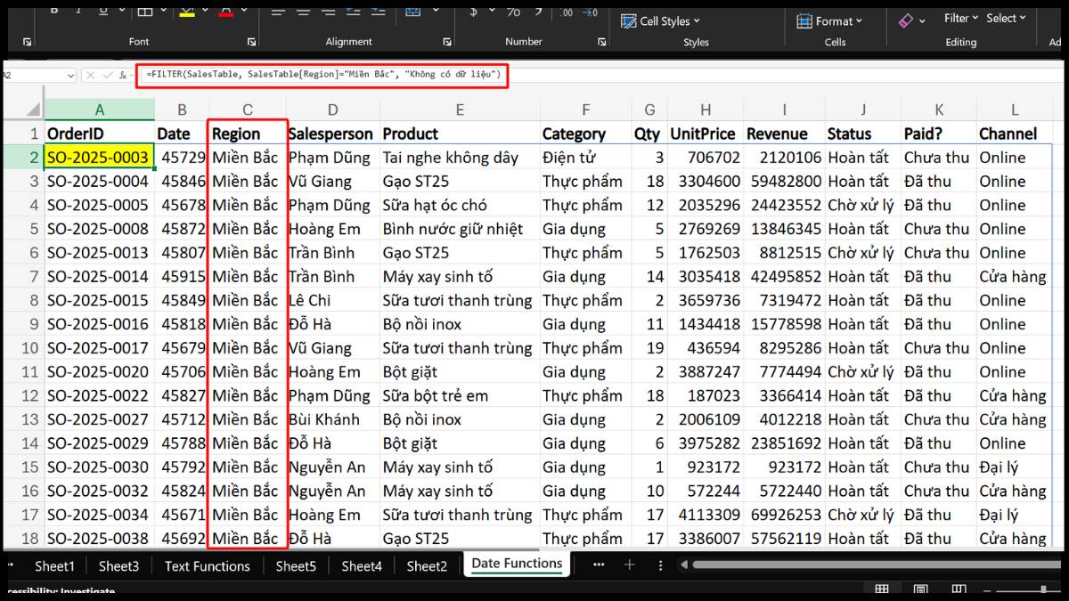 Filter là gì trong excel?