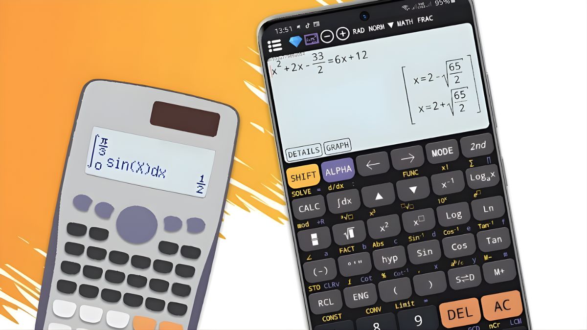 So sánh giả lập Casio 580 online với máy tính thật