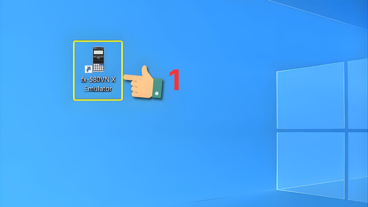 Cách sử dụng giả lập Casio 580 online bước 1