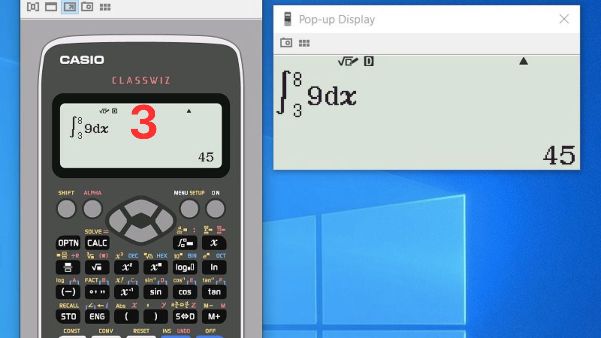 Cách sử dụng giả lập Casio 580 online bước 3