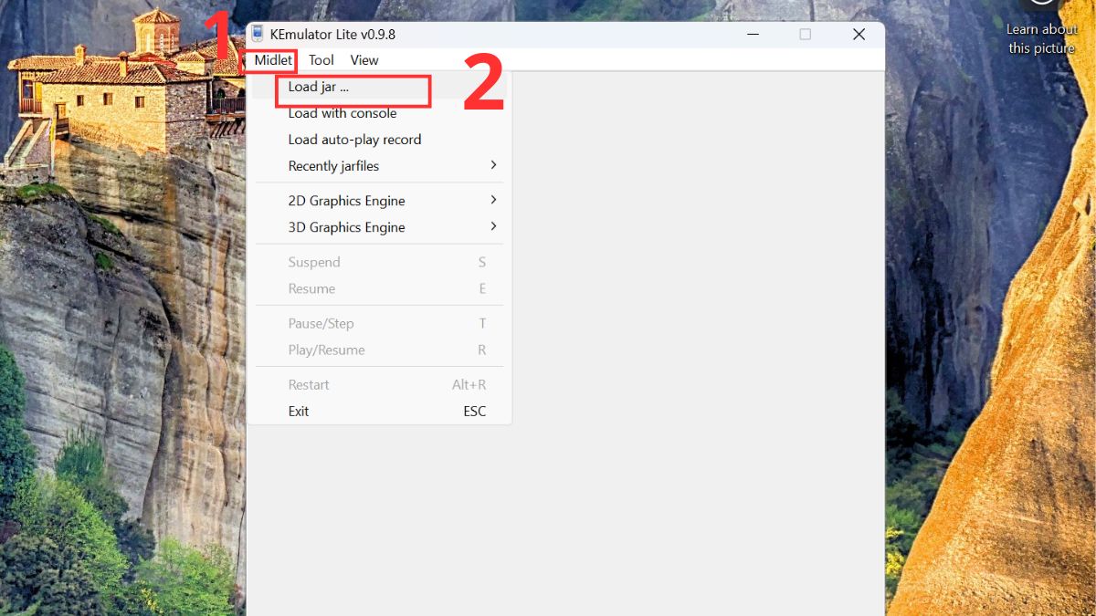 Sử dụng phần mềm giả lập Java trên PC - KEmulator bước 1, 2