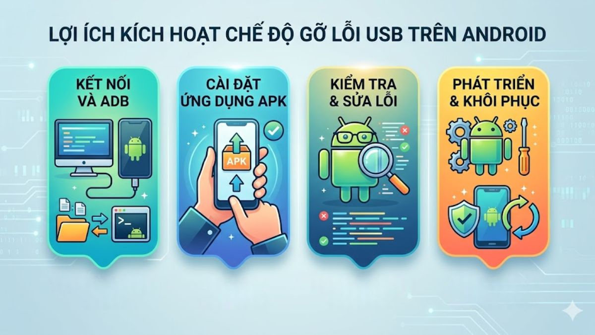Lợi ích khi gỡ lỗi USB