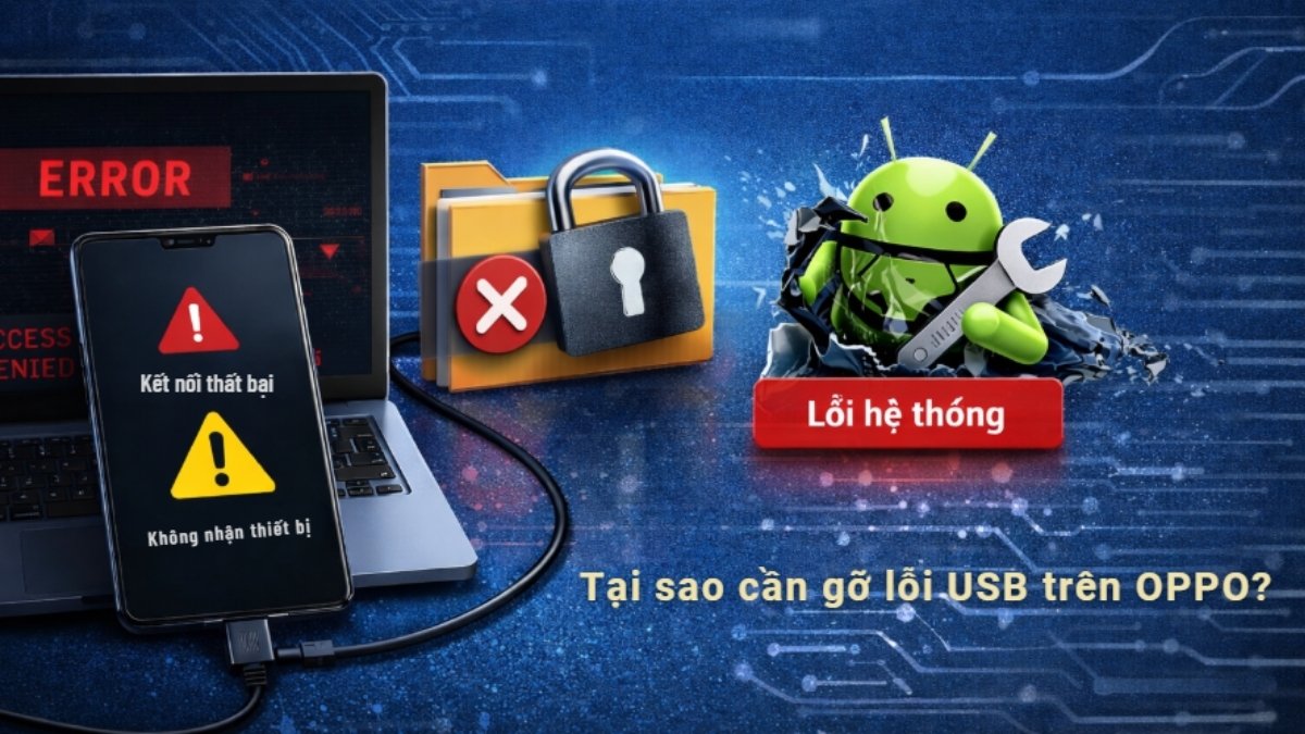 Tại sao cần gỡ lỗi USB trên OPPO?