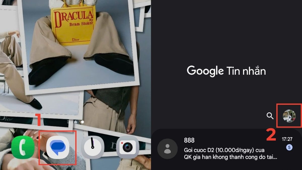 Gửi ảnh qua tin nhắn SMS không được? Chuyển sang RCS bước 1