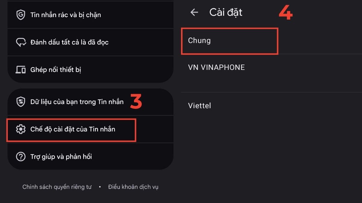Gửi ảnh qua tin nhắn SMS không được? Chuyển sang RCS bước 2