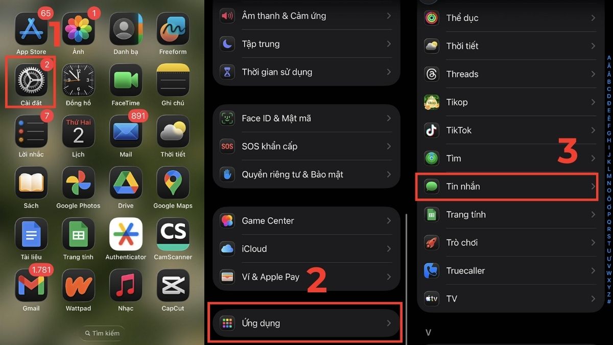 Khắc phục lỗi gửi ảnh qua tin nhắn SMS không được trên iPhone - Kiểm tra cài đặt MMS bước 1