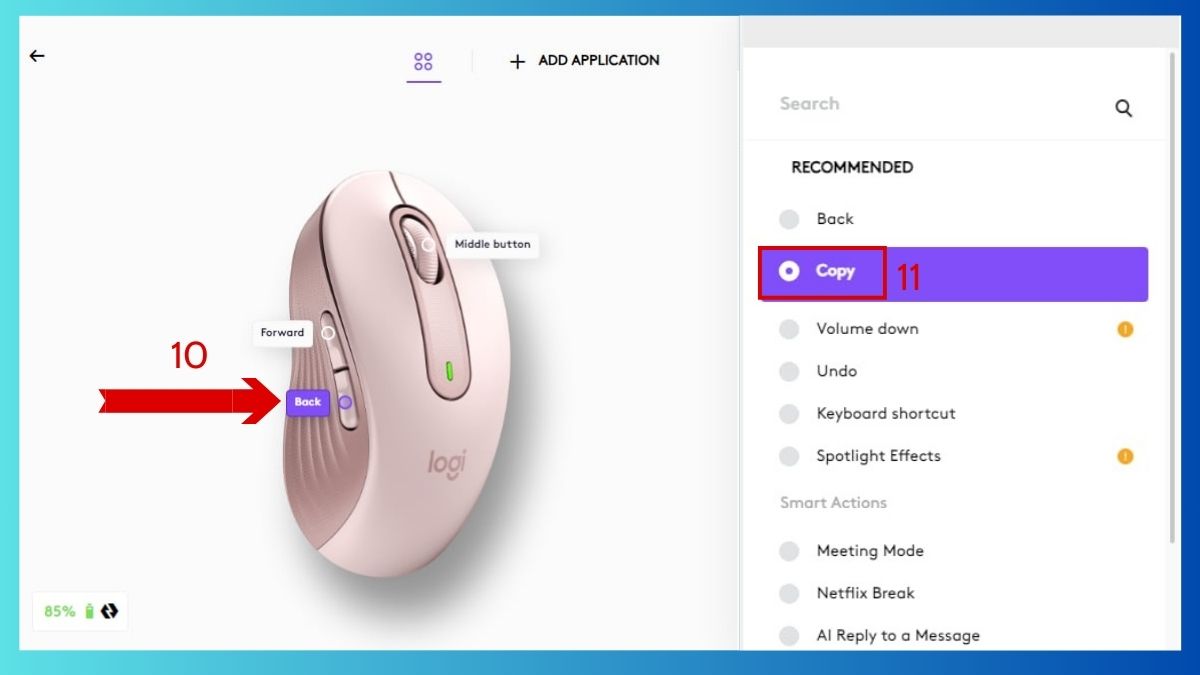 Hai nút bên hông chuột để làm gì? - Cách tùy chỉnh bằng phần mềm bước 10, 11