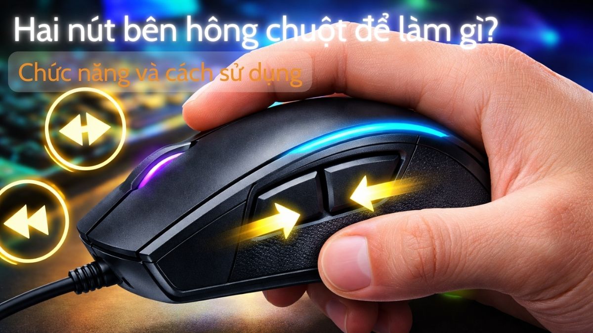 Hai nút bên hông chuột để làm gì? Chức năng và cách sử dụng