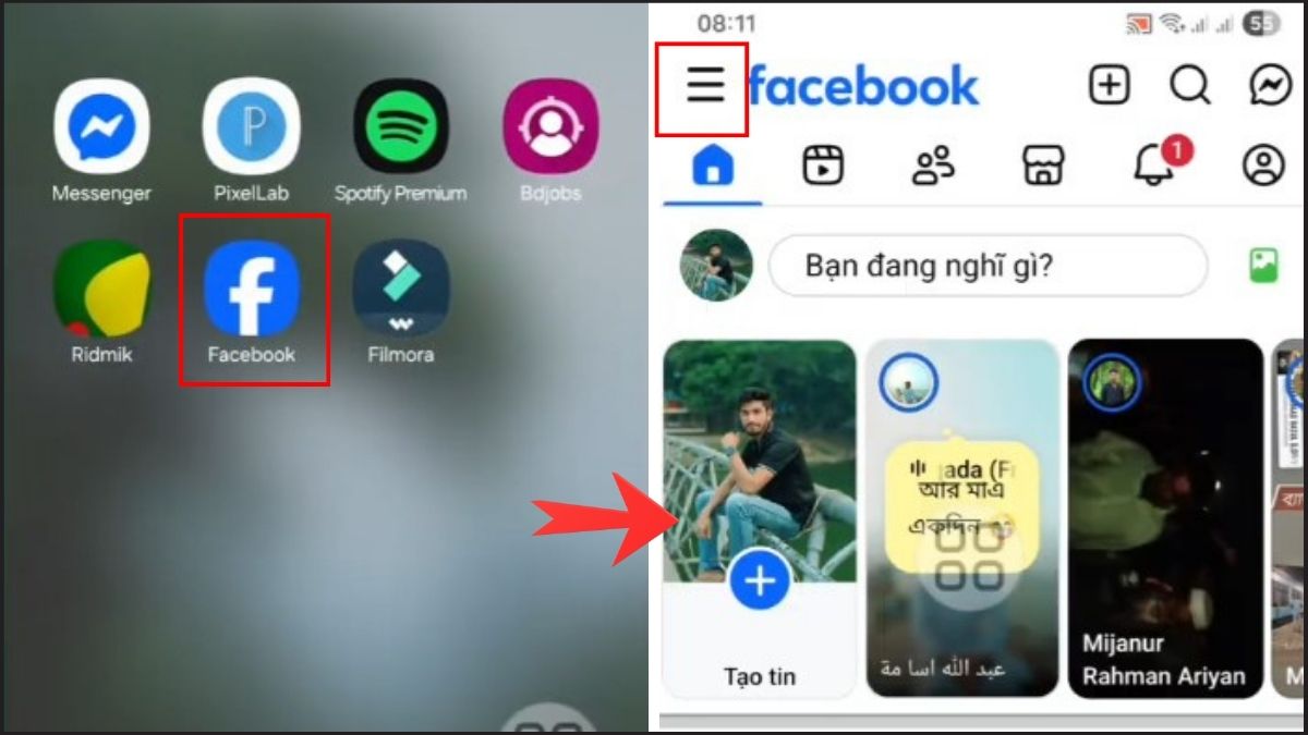 Bật tính năng hẹn hò Facebook bước 1