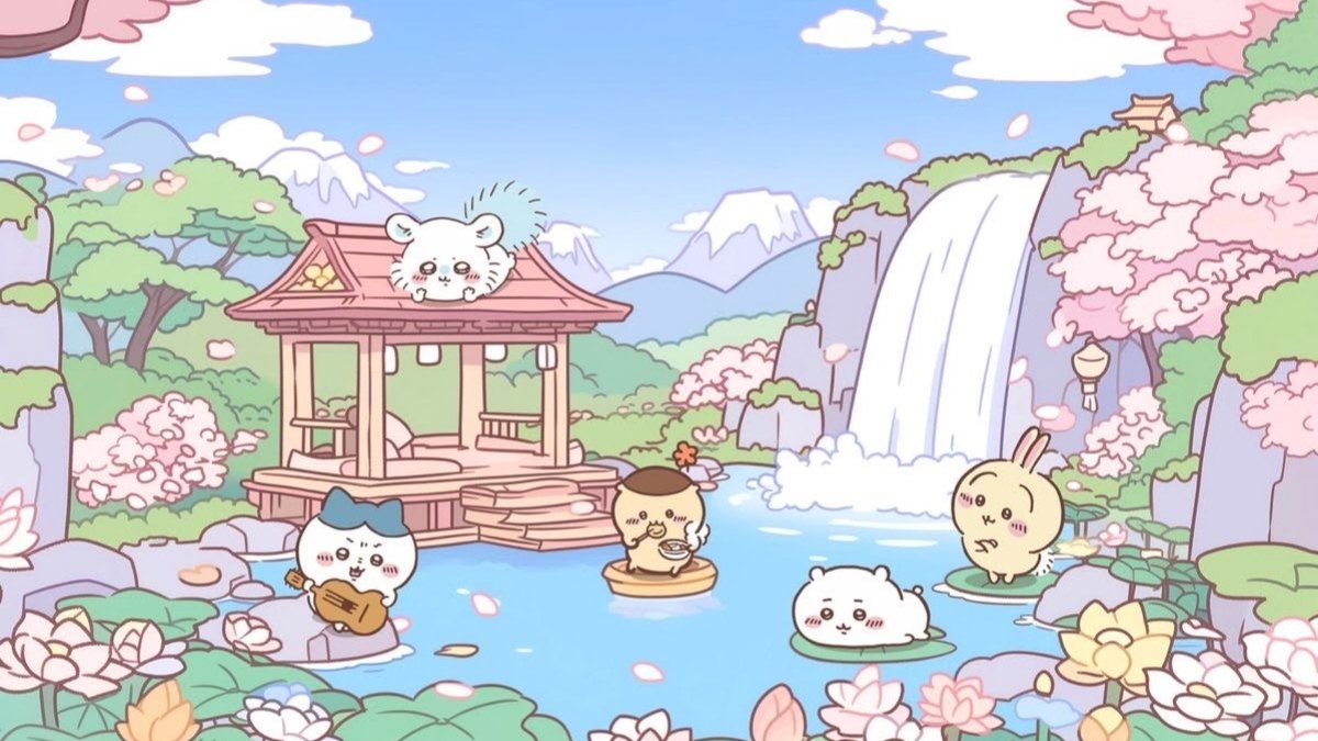 Hình nền Chiikawa tone hồng