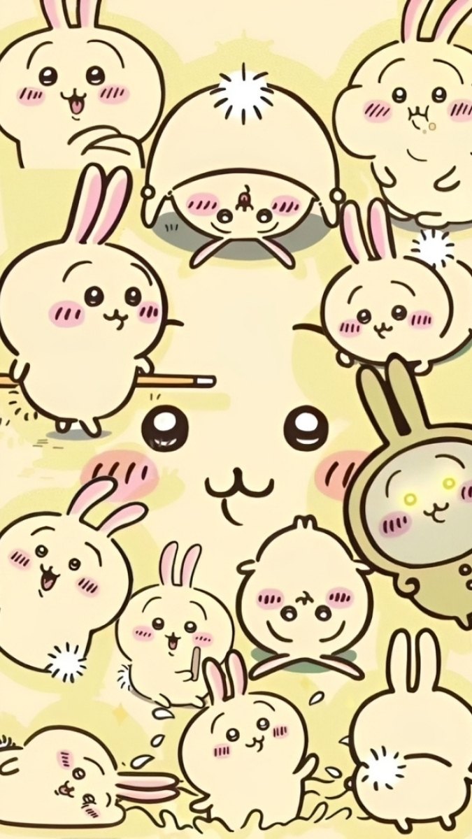 Hình nền Chiikawa biểu cảm đáng yêu