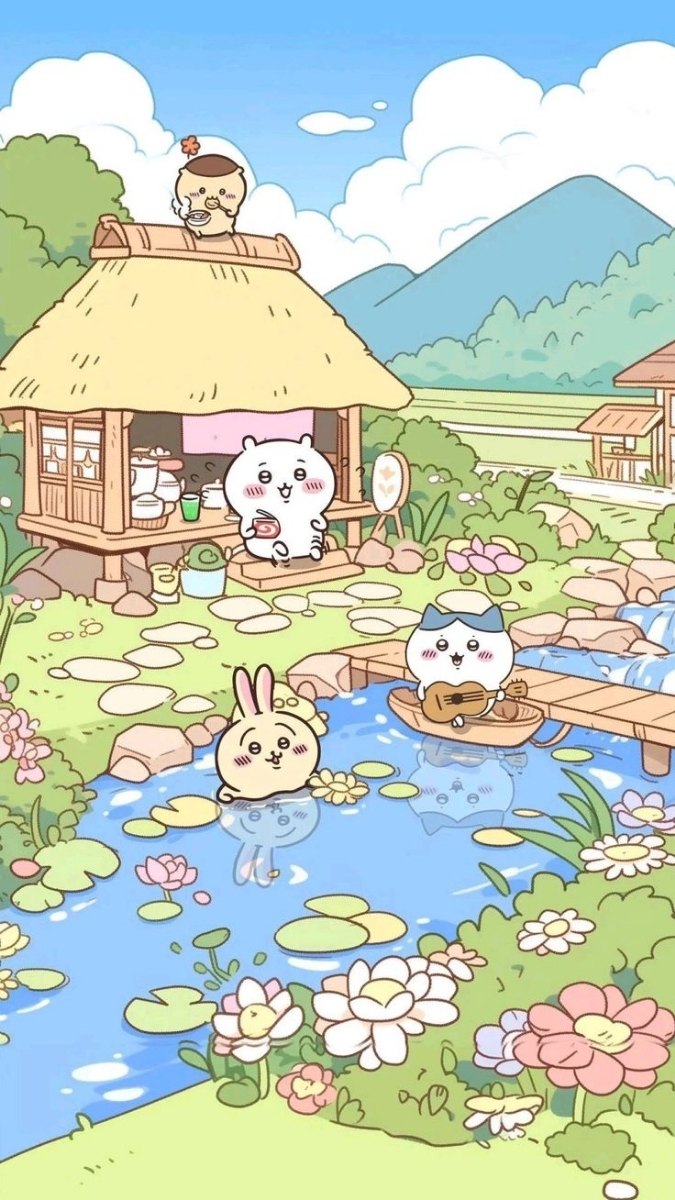 Hình nền Chiikawa bình yên