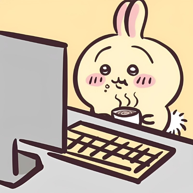 Hình nền Chiikawa đang làm việc