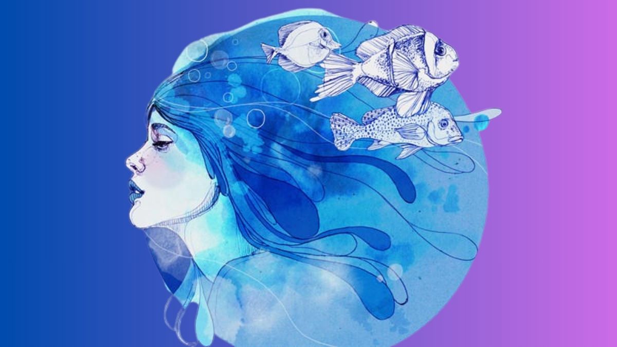 Hình nền cung Song Ngư nghệ thuật cho máy tính