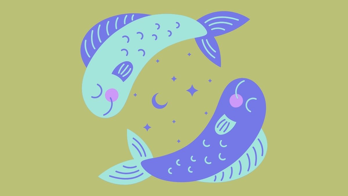 Hình nền cung Song Ngư đơn giản