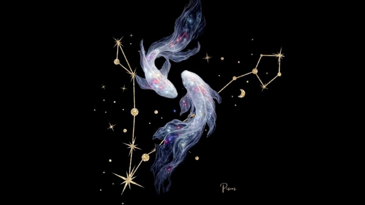 Hình nền cung Song Ngư và các ngôi sao