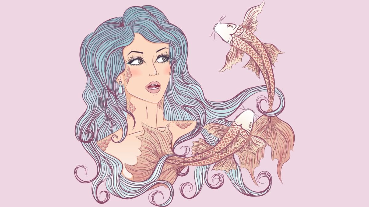 Hình nền cung Song Ngư trừu tượng