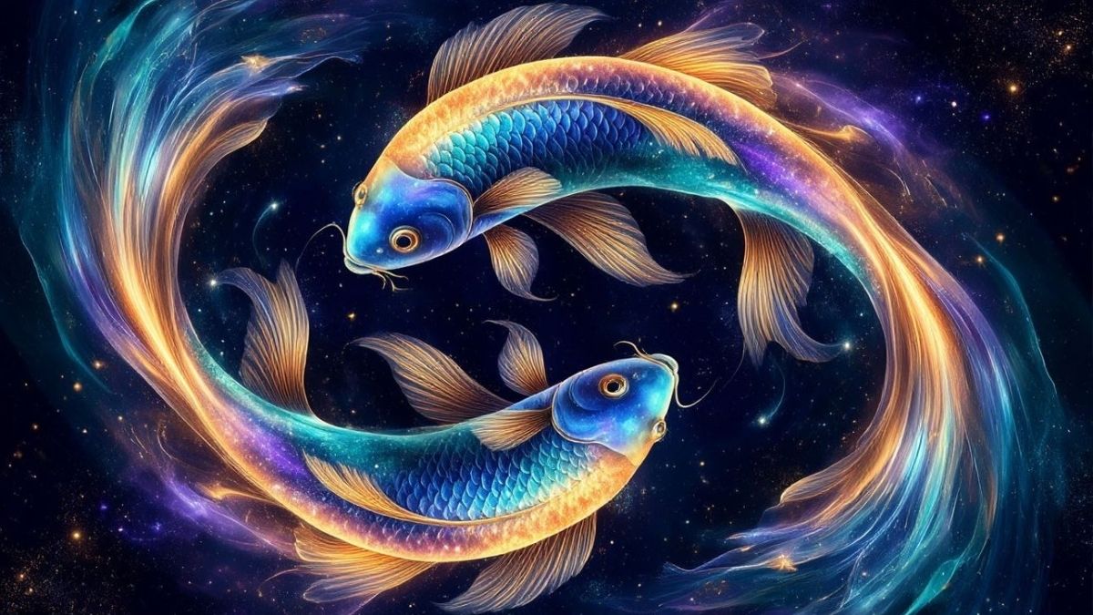 Hình nền cung Song Ngư nhiều màu sắc