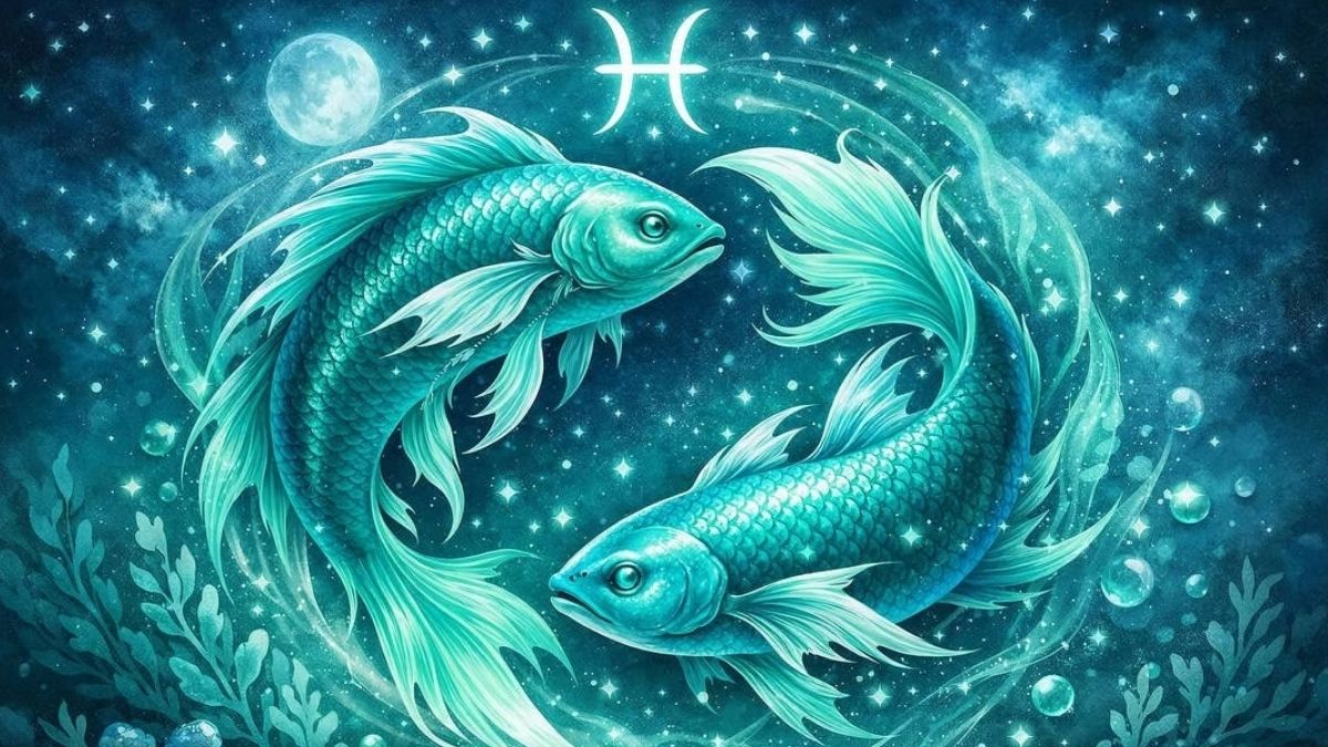 Hình nền cung Song Ngư sáng lấp lánh