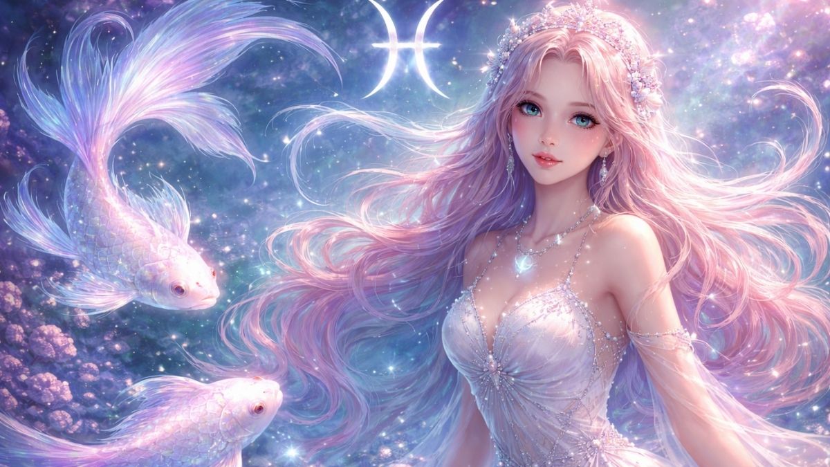 Hình nền cung Song Ngư cute, thơ mộng