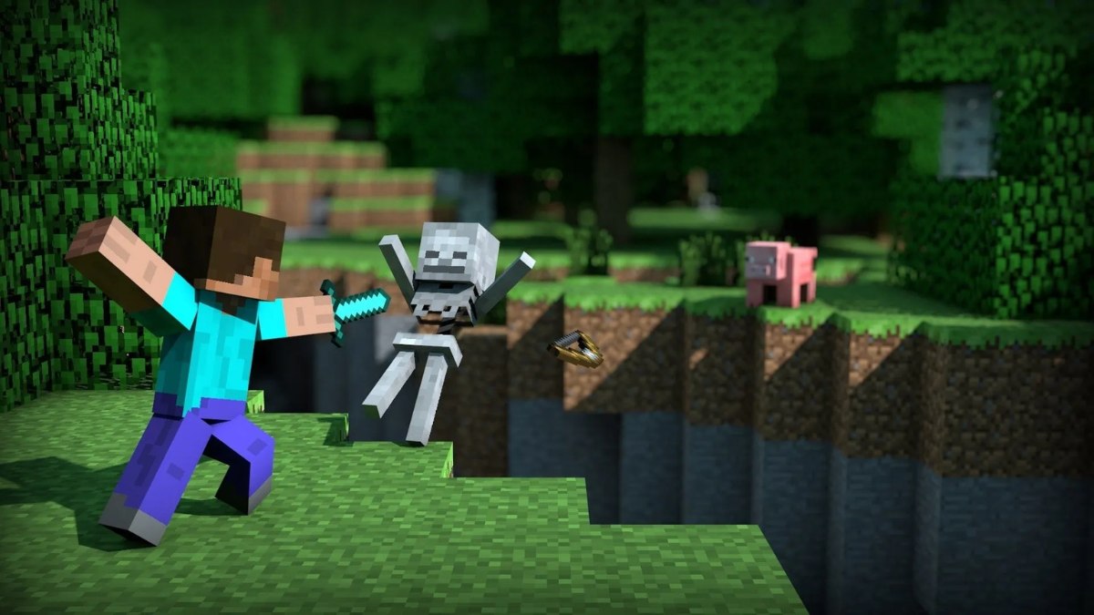 Hình nền Minecraft chiến đấu