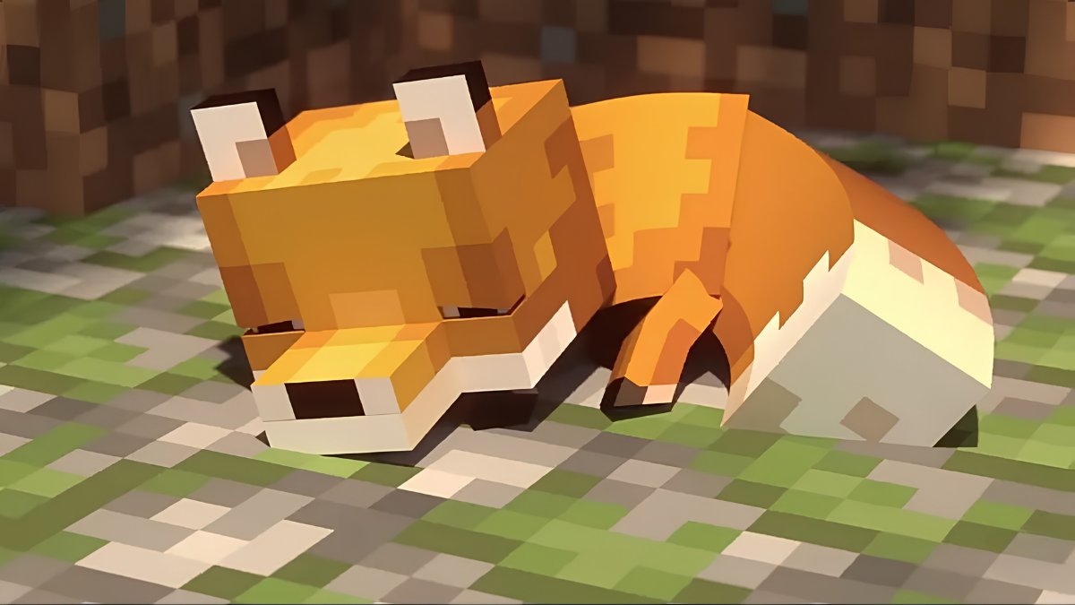 Hình nền Minecraft cáo nhỏ cute
