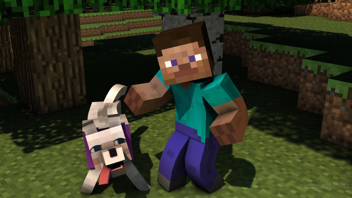 Hình nền Minecraft cute cho máy tính