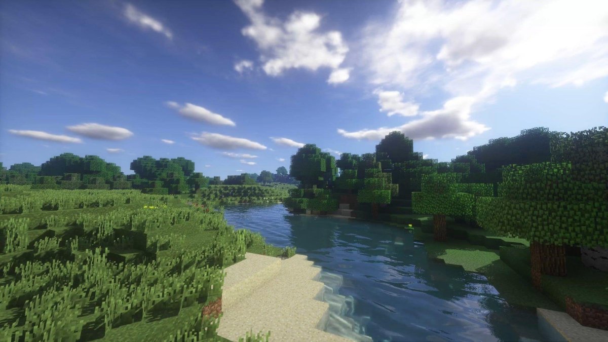 Hình nền Minecraft đẹp, non nước hữu tình