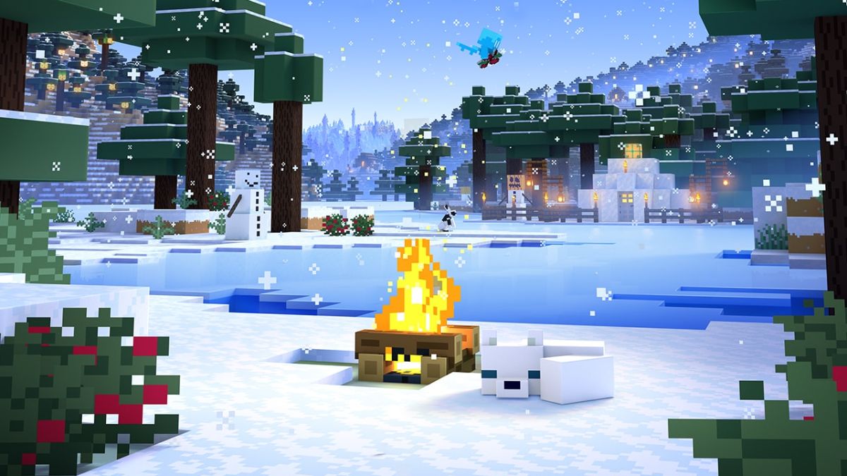 Hình nền Minecraft nhóm lửa đẹp