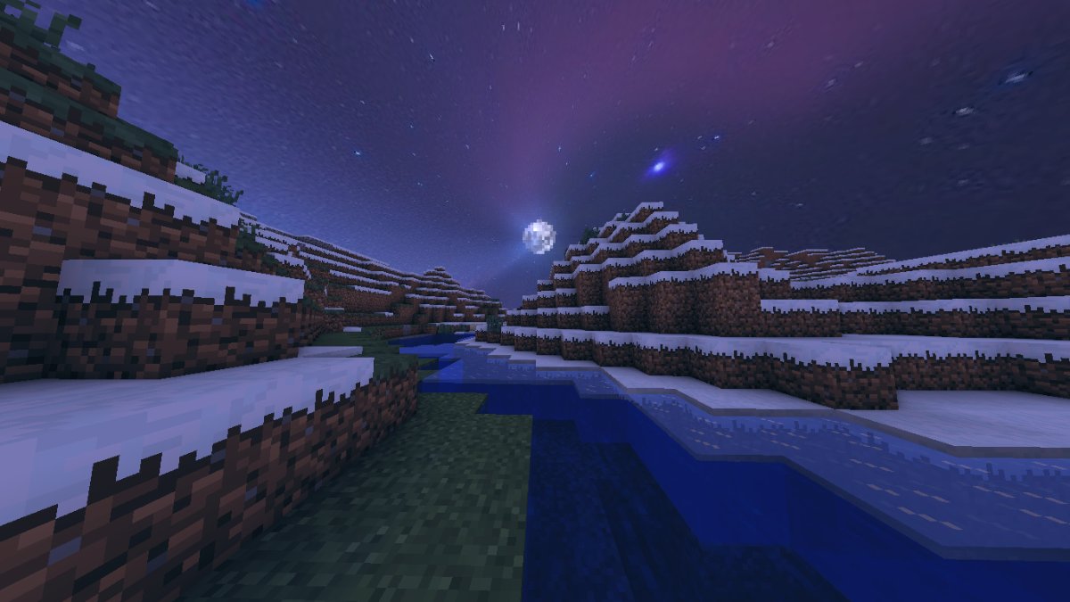 Hình nền Minecraft đẹp vào bam đêm